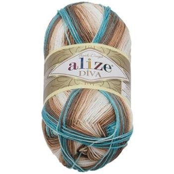 DIVA batik 100 g –  4603 biela, béžová, tyrkysová (6853)