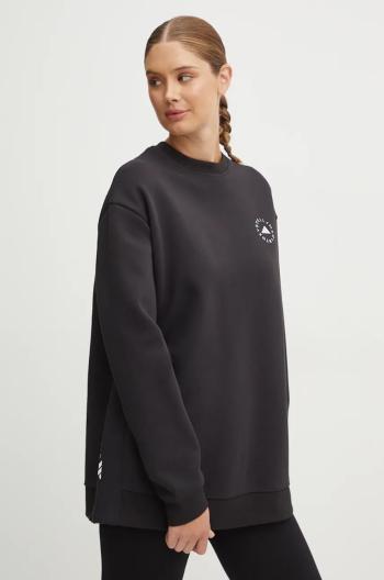 Tepláková mikina adidas by Stella McCartney čierna farba, jednofarebná, IW6321