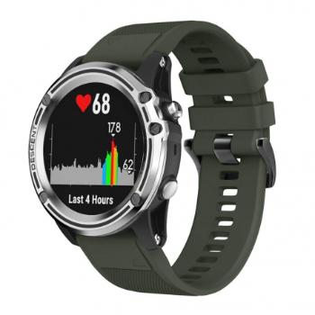 BStrap Silicone Acton remienok na Garmin Fenix 5 / 6 / 6 Pro / 7 / 8 47mm / E, army green (SGA001C07)