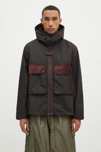 Bavlnená bunda Barbour Re-Engineered Spey Wax Jacket hnedá farba, prechodná, MWX2341