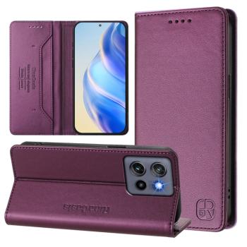 RINA Zaklápacie puzdro pre Motorola Edge 50 Neo / ThinkPhone 25 tmavofialové