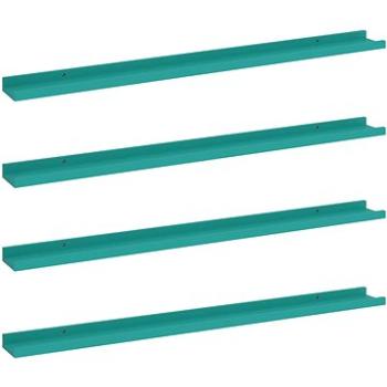 Shumee - Nástenné 4 ks modré 100×9×3 cm, 326717
