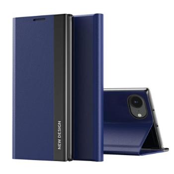 MG Sleep Case Pro knižkové puzdro na iPhone 16e, modré