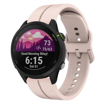 SILICONE Vymeniteľný remienok pre Garmin Forerunner 255 Music svetloružový