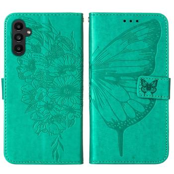 ART BUTTERFLY Peňaženkový obal pre Samsung Galaxy A25 5G zelený