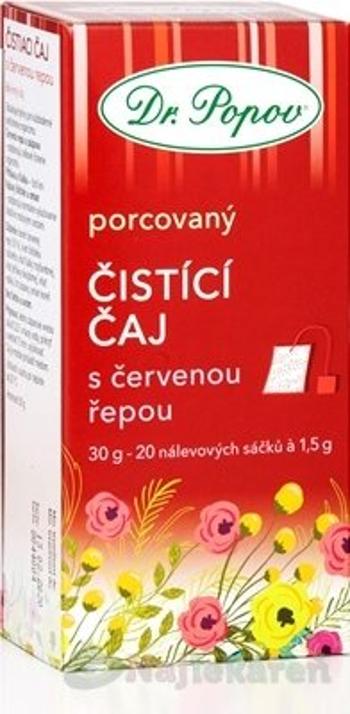 DR. POPOV ČAJ ČISTIACI S ČERVENOU REPOU bylinná zmes 20x1,5g