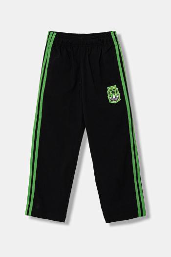 Detské tepláky adidas Originals čierna farba, s nášivkou, JW7729