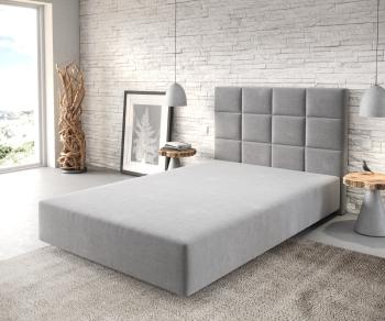 Boxspring posteľ Dream-Fine z mikrovlákna sivá 120x200 cm