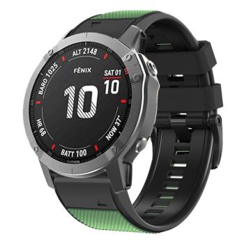 ROUGH Remienok pre Garmin Fenix 7 Pro / 7 Pro Solar / 7 Pro Sapphire čierny-zelený