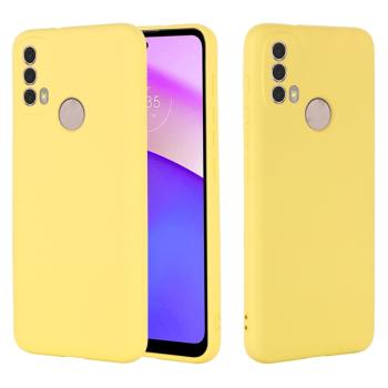 RUBBER Ochranný kryt Motorola Moto E20 / E30 / E40 žltý