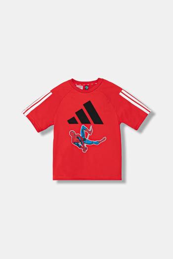 Detské tričko adidas Marvel červená farba, s potlačou, JM0832