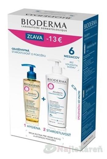 BIODERMA Atoderm BALÍK Intensive baume 500ml + Sprchový olej 200ml