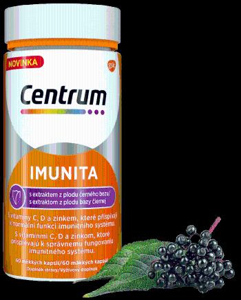 CENTRUM Imunita s extraktom z bazy čiernej, multivitamín s vitamín C a D 60 kapsúl