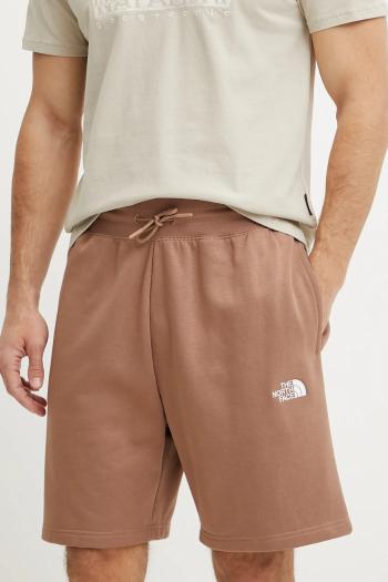 Šortky The North Face Essential Relaxed pánske, hnedá farba, NF0A8C2G6IH1