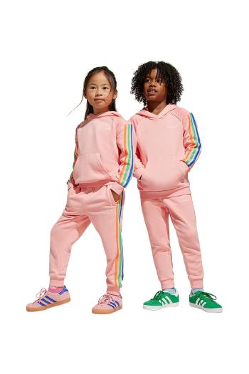 Detská tepláková súprava adidas Originals oranžová farba, JC5881