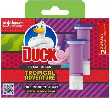 DUCK WC blok Fresh Discs Tropical adventure náhradná náplň 2 x 36 ml