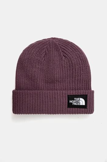 Čiapka The North Face Salty Lined Beanie fialová farba, NF0A3FJW1NI1