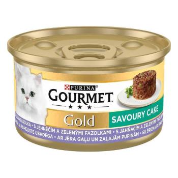 PURINA GOURMET GOLD SAVOURY CAKE S JAHNACIM MASOM A ZELENOU FAZULKOU 85G