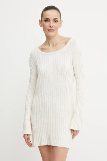 Šaty Pinko béžová farba, mini, priliehavé, 105301 A2N7