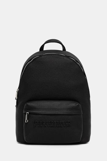 Kožený ruksak Karl Lagerfeld K/RSG čierna farba, veľký, jednofarebný, A3M30174