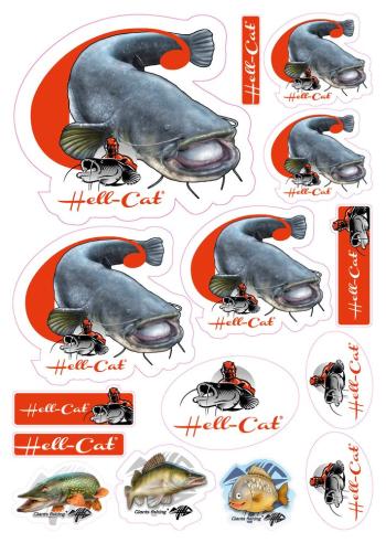 Hell-Cat Mix nálepek Sumec 15ks,Hell-Cat Mix nálepek Sumec 15ks