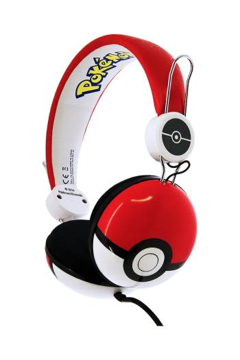 Detské slúchadlá OTL x Pokemon červená farba