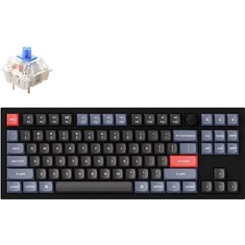 Keychron Q3 Knob Hot-Swappable Blue Switch  – Carbon Black – US (Q3-M2Z)