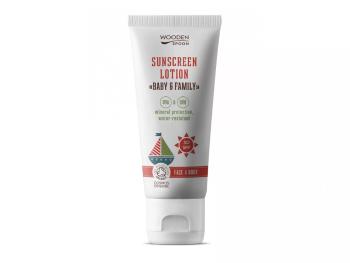WOODENSPOON Opaľovacie telové mlieko Baby & Family SPF50, 100 ml