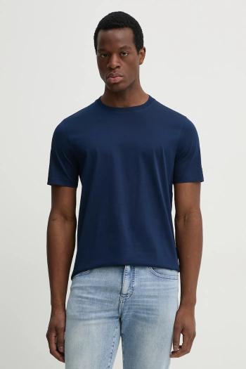Bavlnené tričko Tommy Hilfiger pánske, tmavomodrá farba, jednofarebné, MW0MW36657