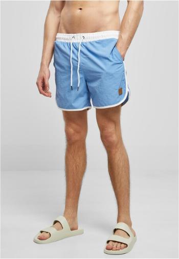 Urban Classics Retro Swimshorts white/horizonblue - 3XL