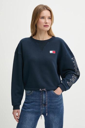 Bavlnená mikina Tommy Hilfiger SAILING tmavomodrá farba, s nášivkou, WW0WW46764