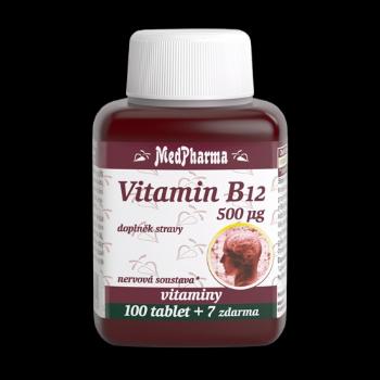 MEDPHARMA Vitamín B12 (kyanokobalamin) 500 µg 107 tabliet