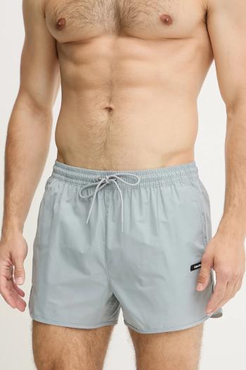 Plavkové šortky Calvin Klein šedá farba, LV00N61110