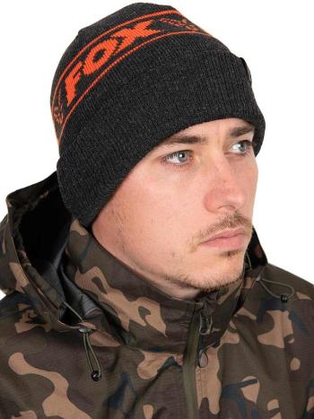 Fox čiapka collection beanie hat black orange