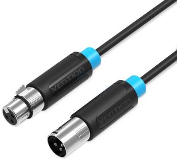 Audio kábel Vention XLR Audio Extension Cable 1 m Black