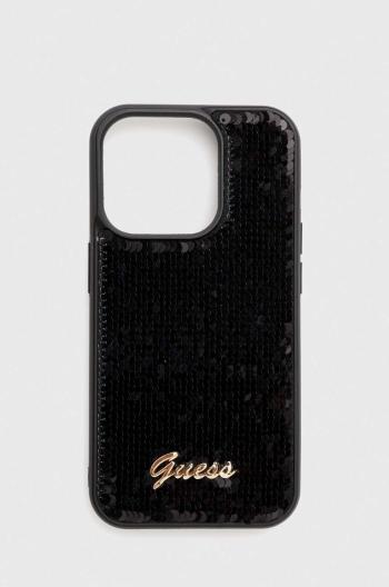 Puzdro na mobil Guess iPhone 15 Pro 6.1 čierna farba