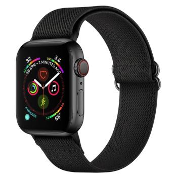 NYLON Remienok pre Apple Watch Ultra 1 / 2 (49mm) / 9 / 8 / 7 (45mm) čierny