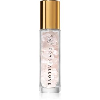 Crystallove Rose Quartz Oil Bottle roll-on s kryštálmi 10 ml