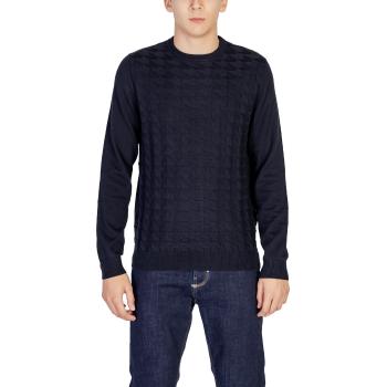 Antony Morato  COTTON WOOL BLEND YARN WITH JACQUARD 3D MMSW01453-YA200066  Svetre Modrá