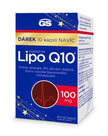 GS Koenzym Lipo Q10 100 mg 60+10 kapslí