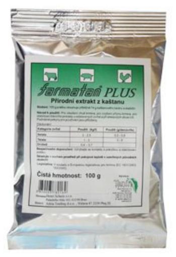 Farmatan Plus 75% kŕmna doplnková látka z dreva gaštanu jedlého pre hospodárske zvieratá 100g