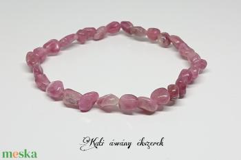 Vörös turmalin nugget ásvány karkötő