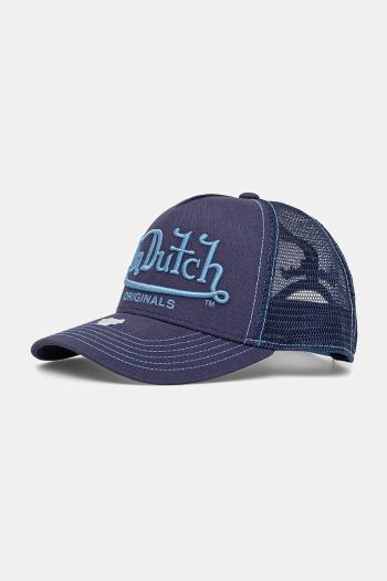 Šiltovka Von Dutch tmavomodrá farba, s nášivkou, 7030862