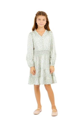 Dievčenské šaty Guess zelená farba, midi, áčkový strih, J4YK12 WD8G2
