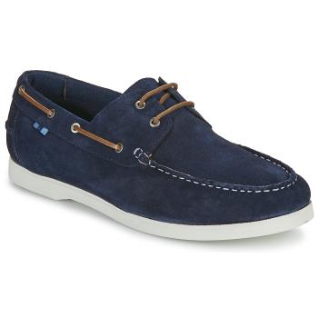 Jack & Jones  JFWGOLDERS SUEDE BOAT SHOE  Námornícke mokasíny Námornícka modrá