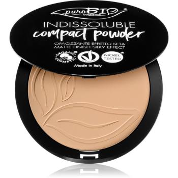 puroBIO Cosmetics Indissouble kompaktný púder s matným efektom odtieň 03 9 g