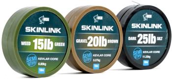 Nash náväzcová šnúrka obalená skinlink semi stiff 10 m silt tmavá-priemer 25 lb / nosnosť 11,33 kg