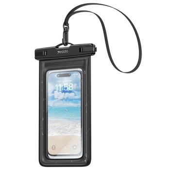 YESIDO WB50 30M Vodotesné puzdro na mobil do 7" čierne