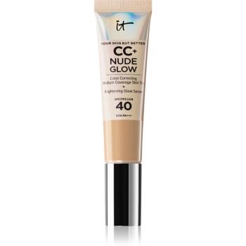 IT Cosmetics Your Skin But Better CC + Nude Glow make-up pre rozjasnenie pleti SPF 40 odtieň Neutral Medium 32 ml