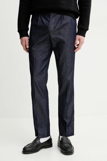 Bavlnené nohavice PS Paul Smith pánske, tmavomodrá farba, strih chinos, M2R.800Y.P22337